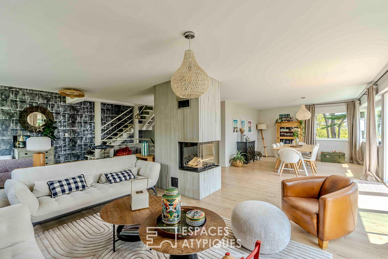 Panoramic sea view and absolute tranquility, in the heart of an exceptional seaside setting!
