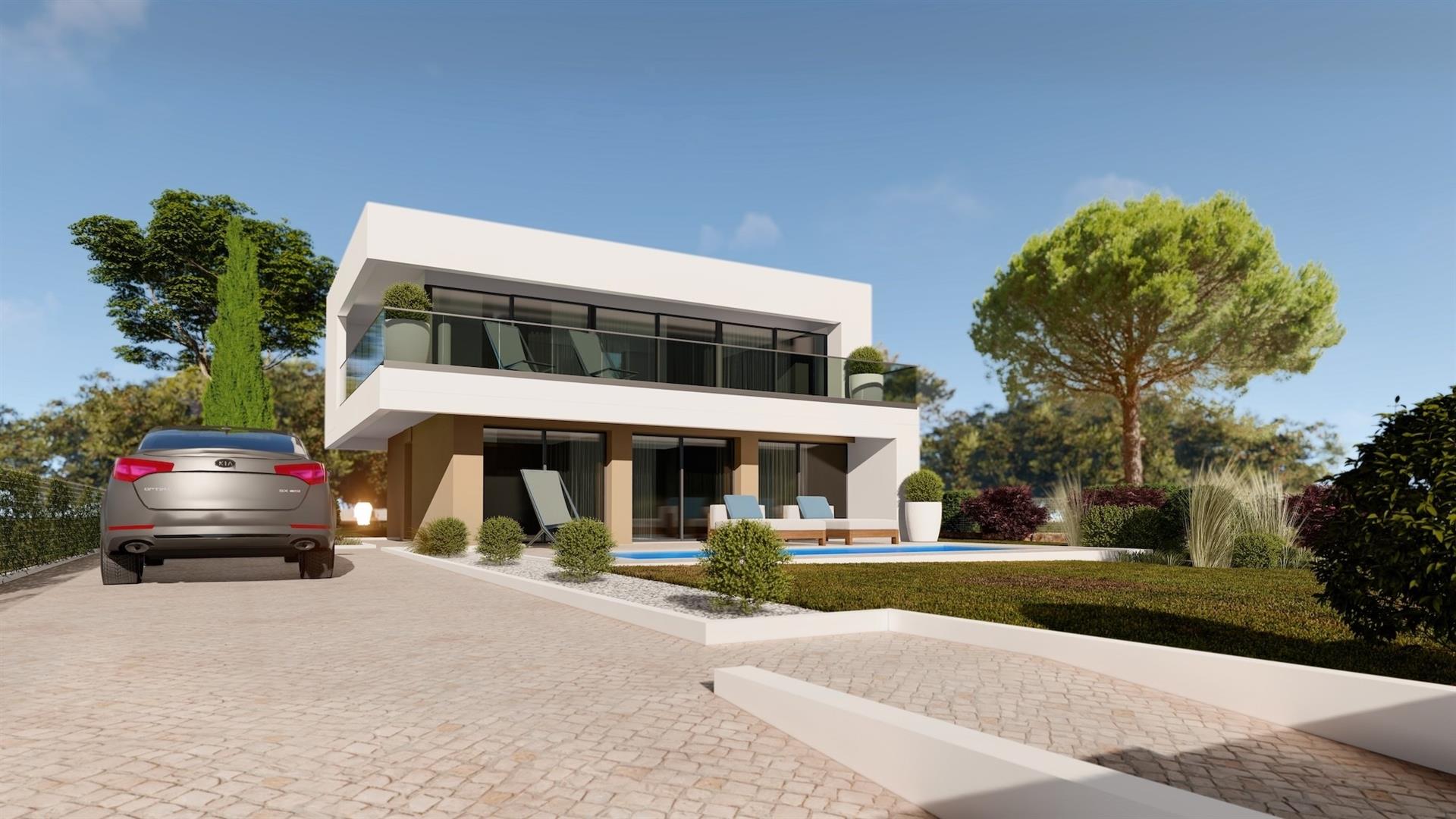 New build villa with private pool in Nazaré | Silver Coast