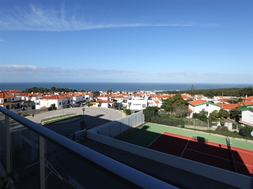 Apartamento T3 Duplex em Condominio privado com piscina e vista para a Praia do Norte