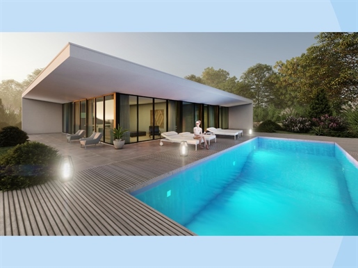 Terrain avec projet approuvé et permis de construction pour villa de 3 chambres avec piscine à Alfei