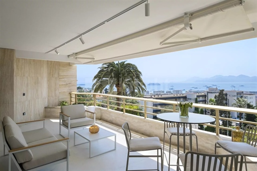 Канны - 3-комнатная квартира с панорамным видом на море и Леринские острова