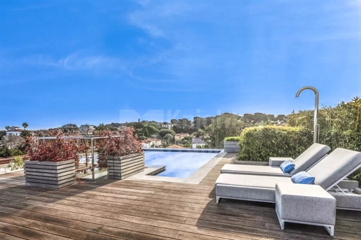 Cap D'antibes - Rooftop penthouse with private pool in a luxury residence