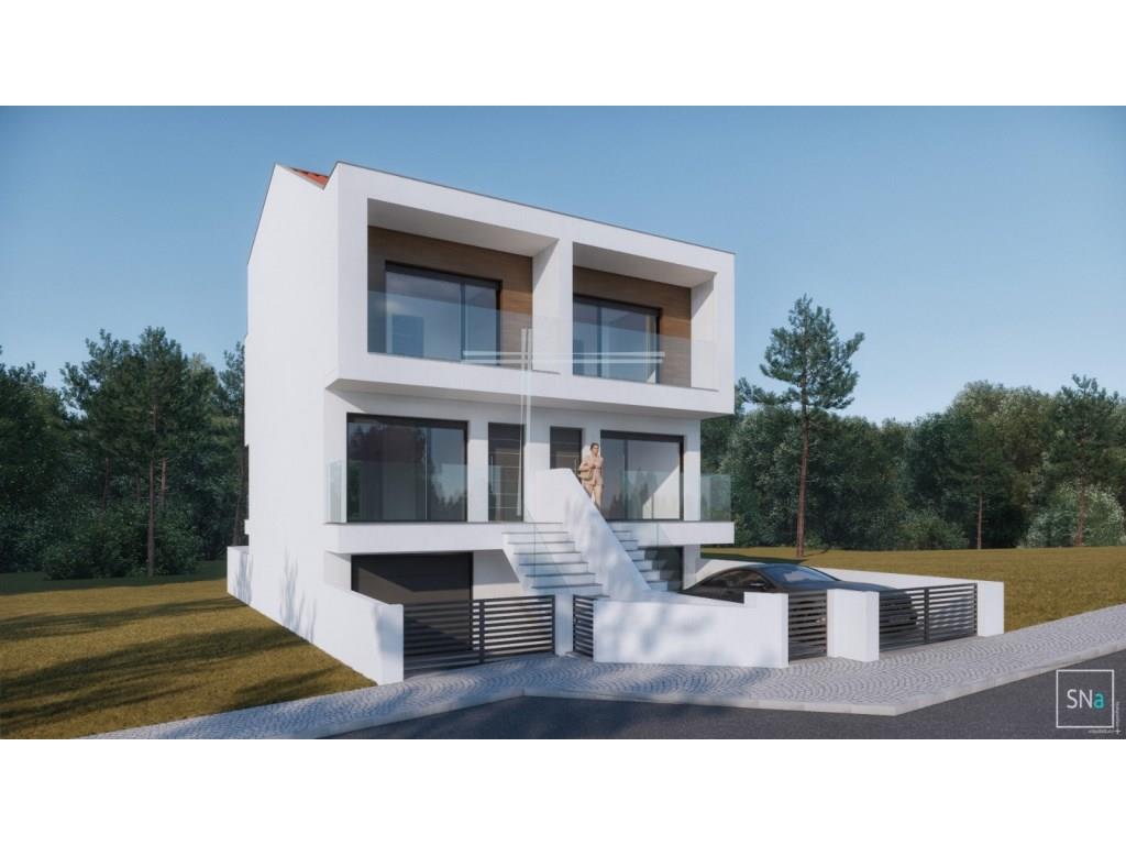 2+1 bedroom semi-detached house, contemporary architecture with garage in the basement and used atti