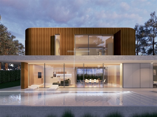 Chalet independiente T5, arquitectura contemporánea con garaje y piscina - Verdizela