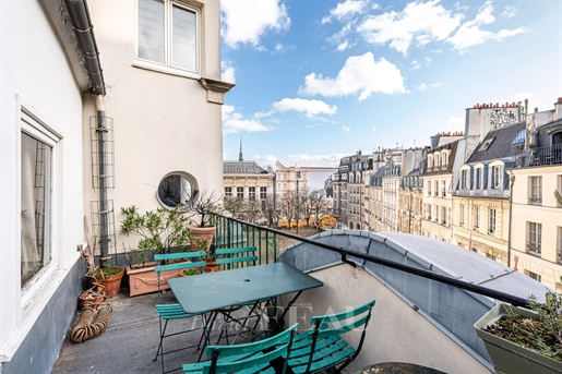 Paris Ier - Place Dauphine - Appartement traversant avec terrasse