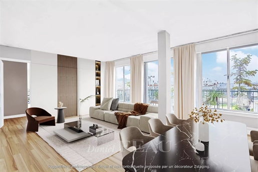 Parijs 16e arrondissement – Een appartement met 2 slaapkamers en twee terrassen