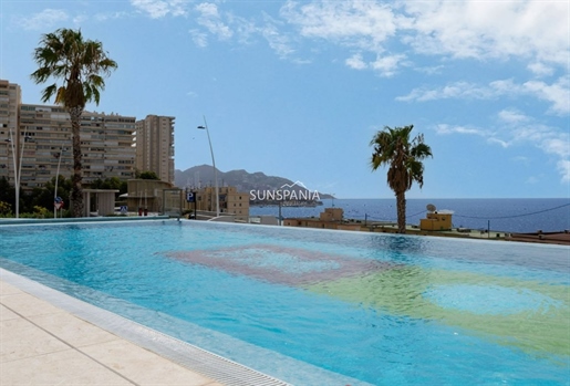 Outstanding luxury apartment with sea view in Benidorm, Costa Blanca North, Alicante, Spain
