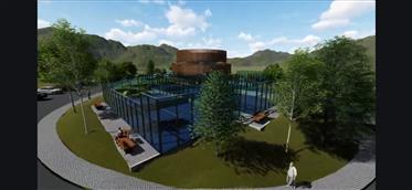 Land with approved project for Gymnasium - snack bar + 4 padel courts
