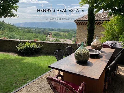 Charming house with a view of the Rhône Valley - Drôme
