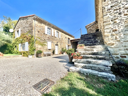 Drôme-Tal - Schönes renoviertes Anwesen mit 2 Häusern - 1 ha