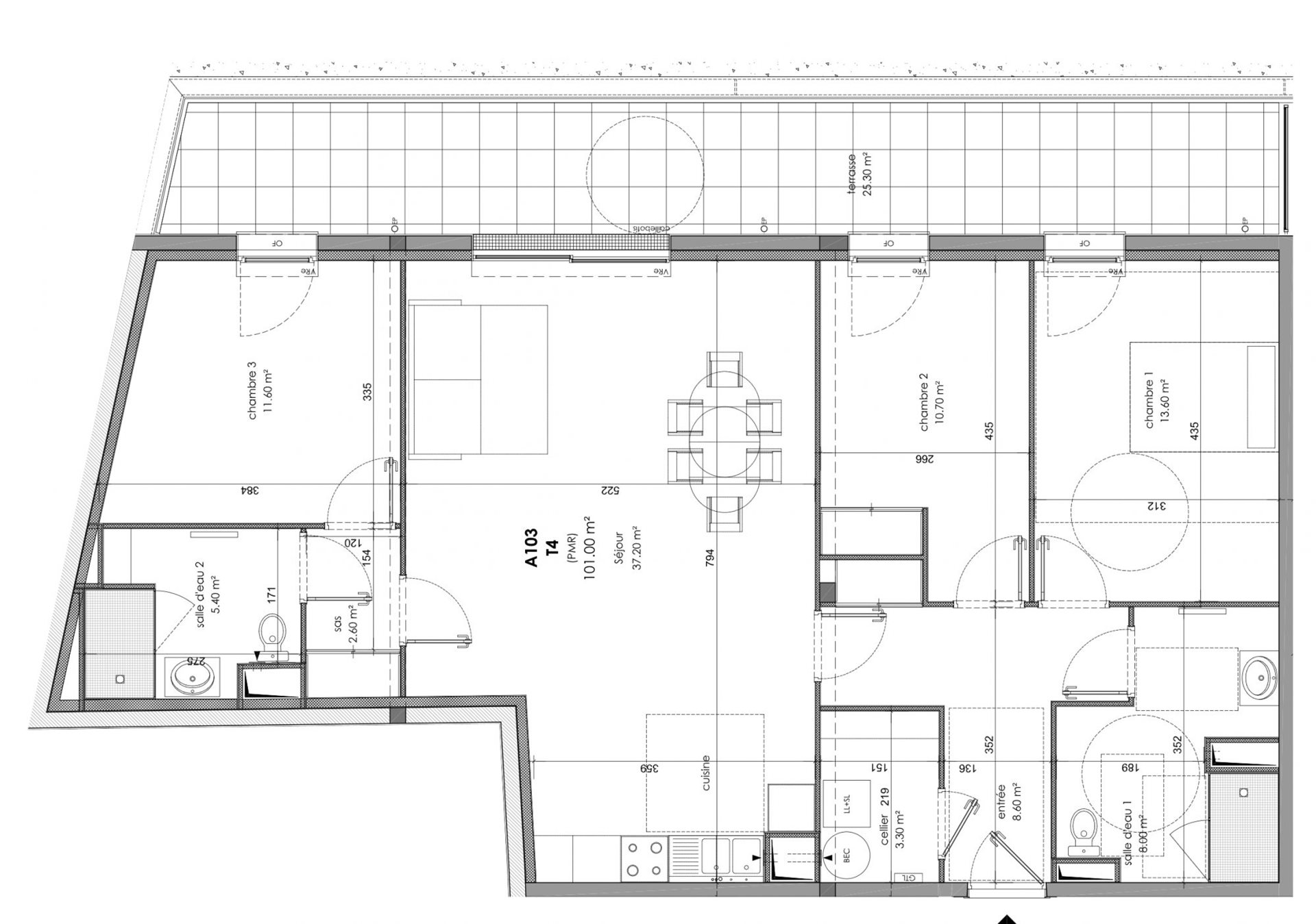 Appartement à vendre, 101m², Trégastel