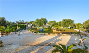 Complesso di lusso di Trulli con piscina vicino a Ostuni, Puglia