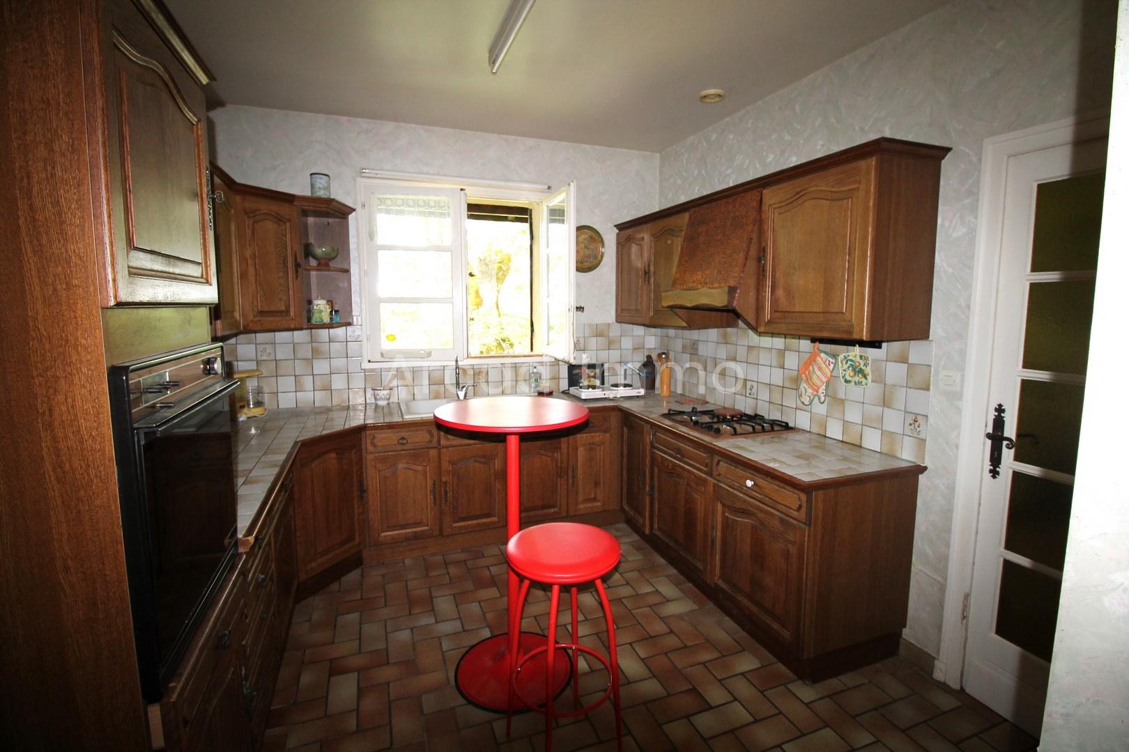 Three-Bedroom house with basement and fully enclosed wooded garden.