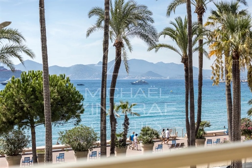 4 kamers Cannes Croisette panoramisch uitzicht op zee