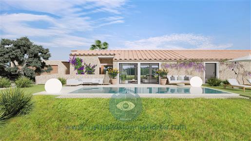 New Project: Villa with Pool with Mountain View in Algaida.