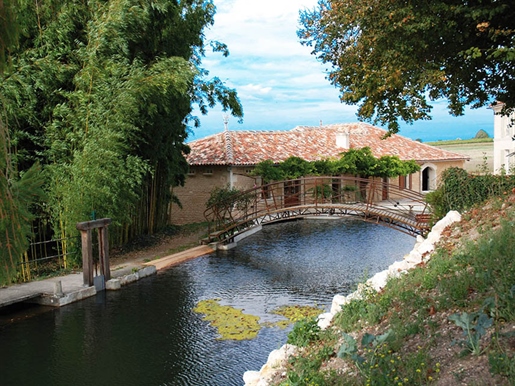 Estate with mansion, reception room, 17th century water mill, gites on 1 Ha 9