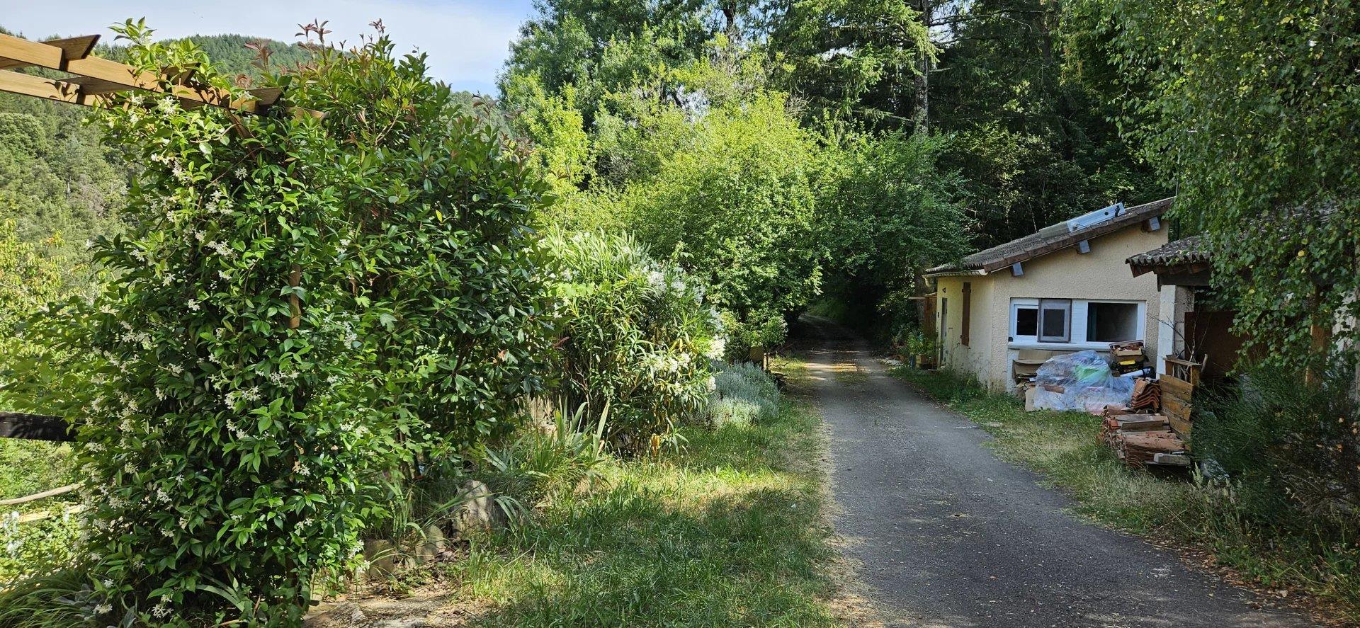 Renovated house, studio, land and views