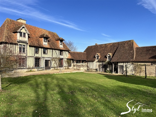 Sixteenth century manor house with outbuildings and dovecote.
