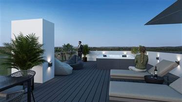 Algarve - Albufeira - New 3 bedroom apartment for sale, with a private rooftop terrace with a jacuzz