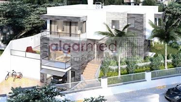 Algarve - Armação de Pêra - Residential plot for sale, with an approved project for a modern house