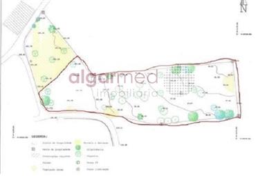Algarve - Algoz - Land te koop met goedgekeurd project voor een Villa V3