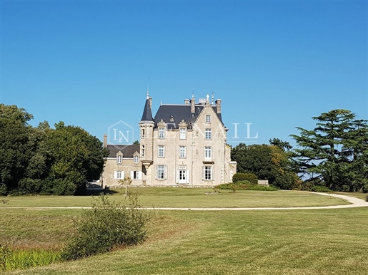 Elegant 19th C. Chateau in th Loire Valley, near Angers.