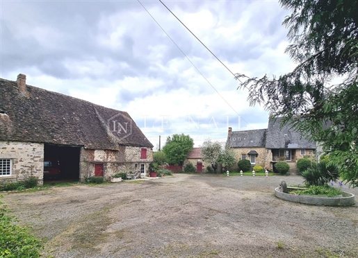 Sarthois Dwelling And Outbuildings In A Beautiful Setting In The French Pays De La Loire Region