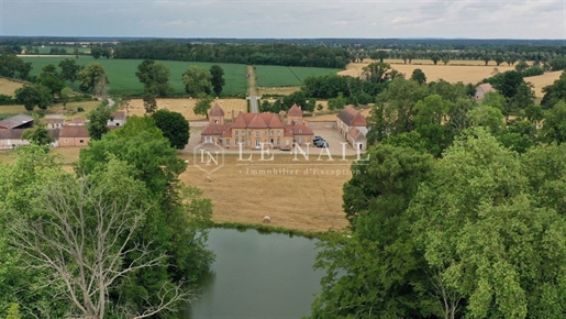 Chateau from 17th and 18th C. With 551 acres of land in the Centre of France.