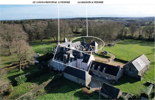 In Morbihan, twee entiteiten van een groot landhuis te koop, op 30