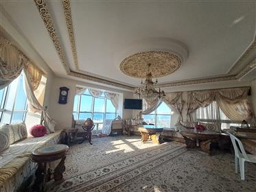 A luxurious apartment with stunning views of the Bay of Tangier.
