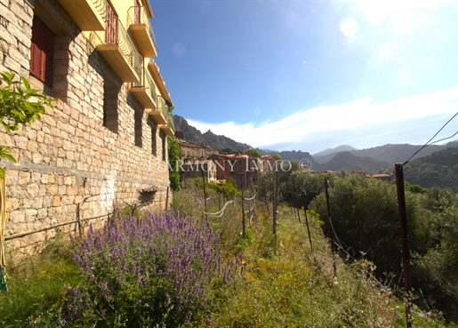 Village house, pretty mountain view with apartments in the heart of the village of Ota.