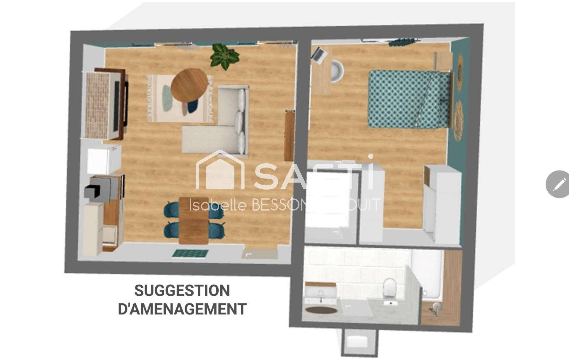 Appartement à vendre, 50m², Nègrepelisse