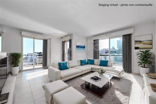 Appartamento 3 p con ampio terrazzo, vista aperta e piscina, Combes, Antibes