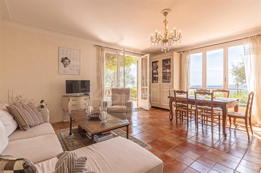 Villa a un piano, 2 annessi, garage, piscina, vista mare, a Castagniers vicino a Nizza