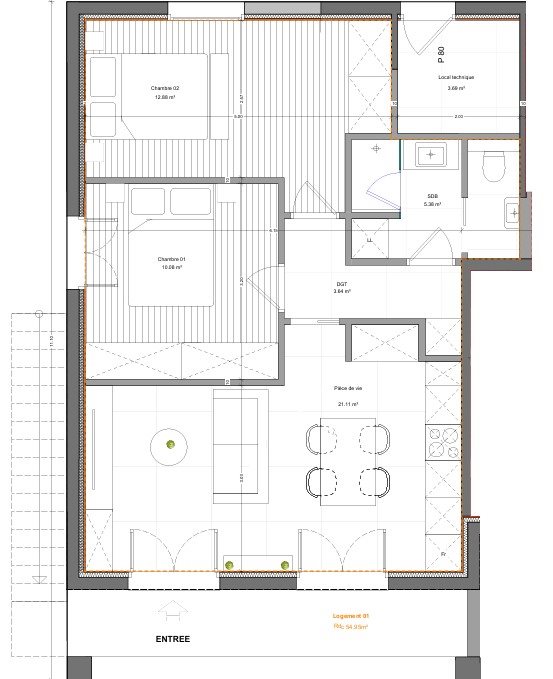 Appartement à vendre, 59m², Simiane-Collongue