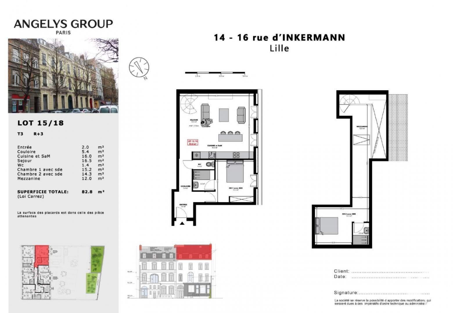 Appartement à vendre, 82m², Lille