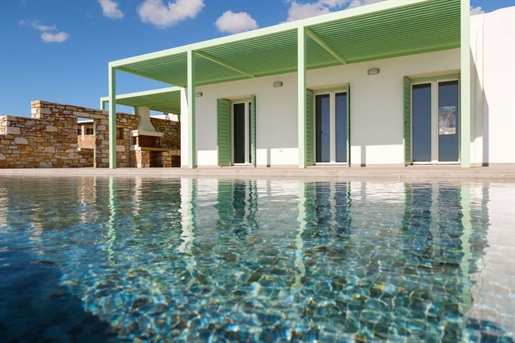 New Villa with Panoramic Sea Views between Aliki and Agkairia – Paros