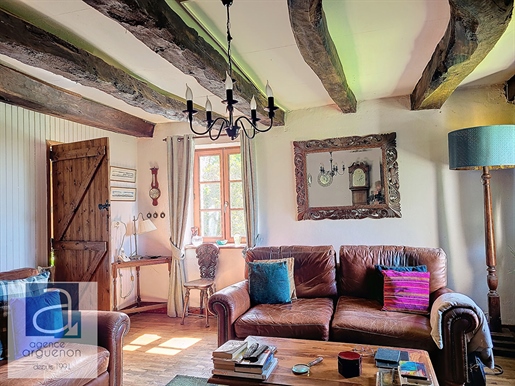 Sole Agency - Le Cambout : Charming and Characterful 4 Bed Stone & Cob Cottage with 2 acres.