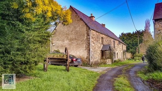 Sole Agency - Broons / Rouillac: Superb Refurbished 2 Bed Stone Longere with Half an Acre