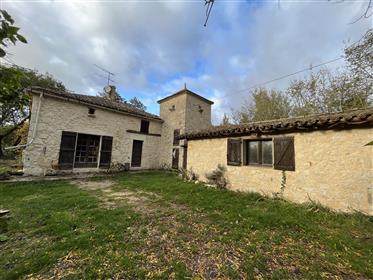 Stone house 120m² - T5 - garage on 3Ha2 wooded