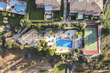 Unique property with studio, swimming pool, tennis court and gym