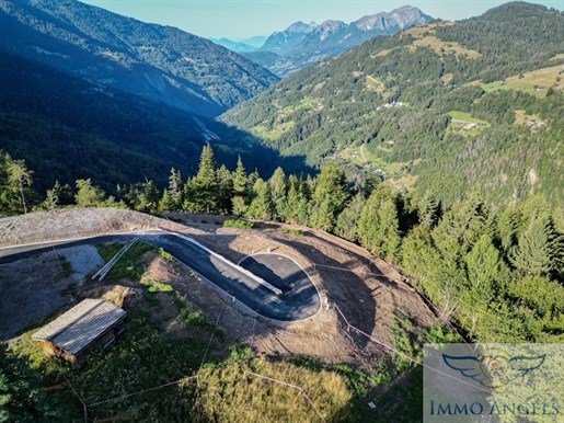 Serviced building plots from 450 m2 to 733 m2, between Beaufortin and Val d'Arly - Exceptional view