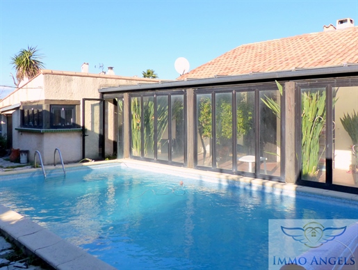 T4 house of 90m2 on 480m2 of land, swimming pool and garage