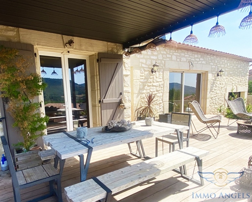 Single storey house with panoramic view in Salelles du Bosc (Hérault)