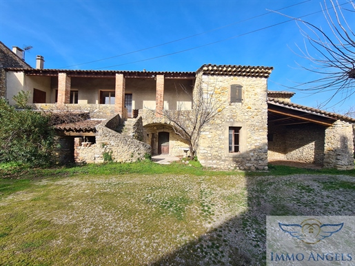 Gard Saint Christol Lez Alès Stone farmhouse on 2620m2 buildable land.