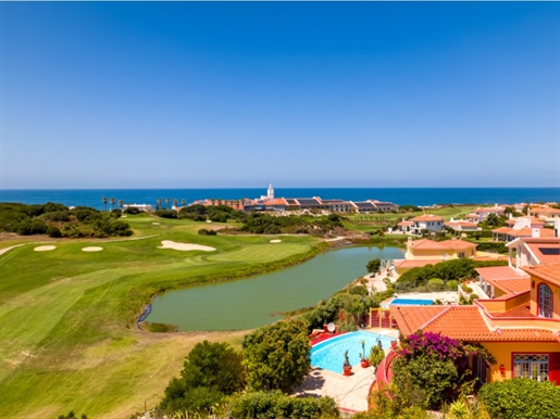 Charming villa with views over the sea and golf course