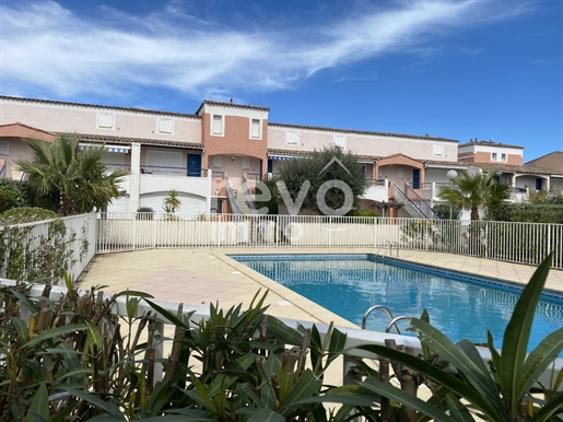 Cap d'Agde : Villa R+1 dans Rés 'L'Orée du Golf 2' : 42 m² avec jardin et terrasse au calme
