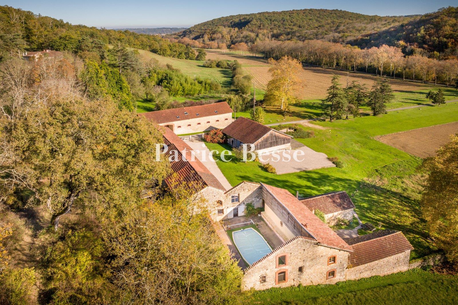An events venue estate, with three buildings on 12 hectares of land, nestled within the Comminges re