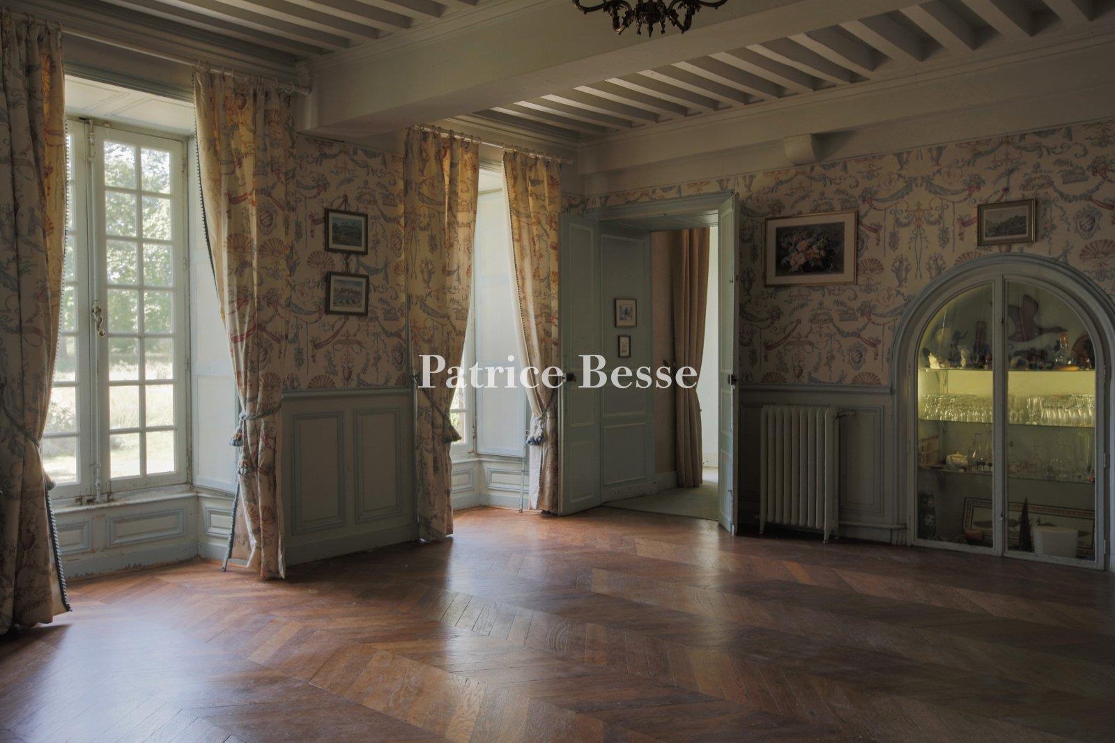 A large, 18th & 19th century, rural estate, with a chateau and outbuildings in 14 ha of parklands, m