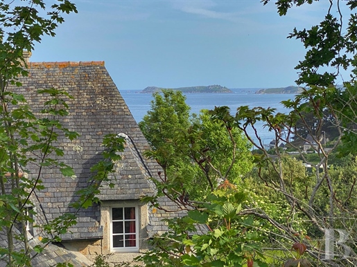 A house with character and panoramic sea views on the Pink Granite Coast in Brittany.